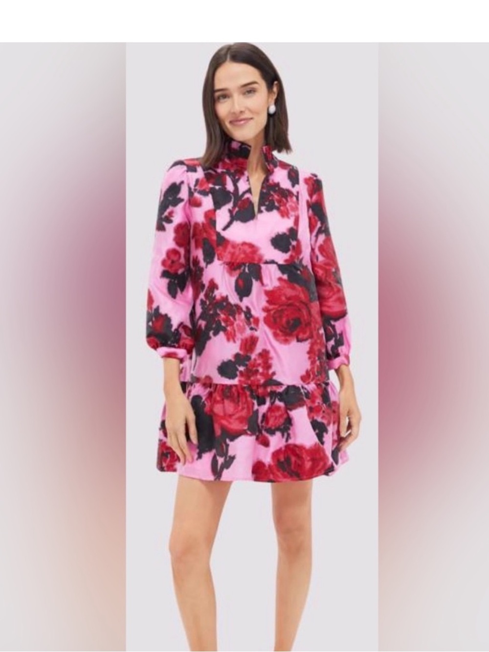 Tuckernuck Cerise Blossom Jacquard Palmerston Dress